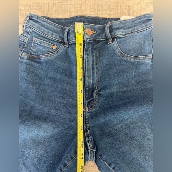 H&M Super Skinny Dark Wash High Rise Denim Jeans Size 27/30 - Picture 8 of 11